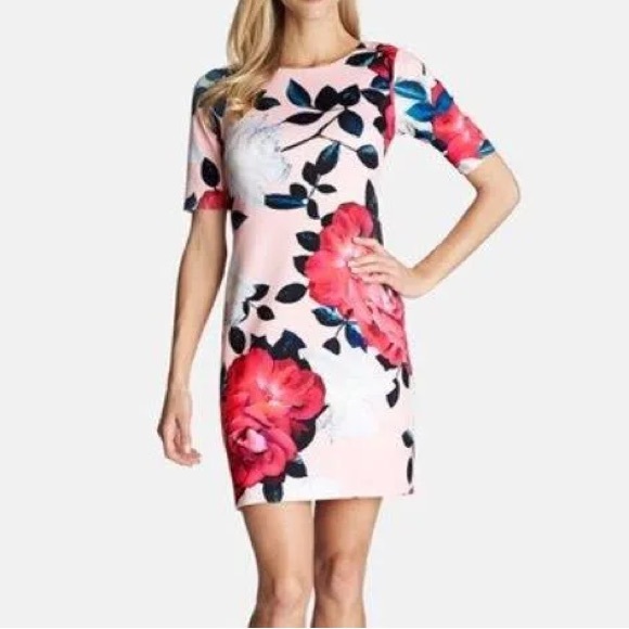 Cece by Cynthia Stefee XL Romantic Flower Print Shift Dress - Picture 1 of 4